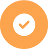 UBILD Mobile orange check icon