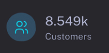 Customer count report